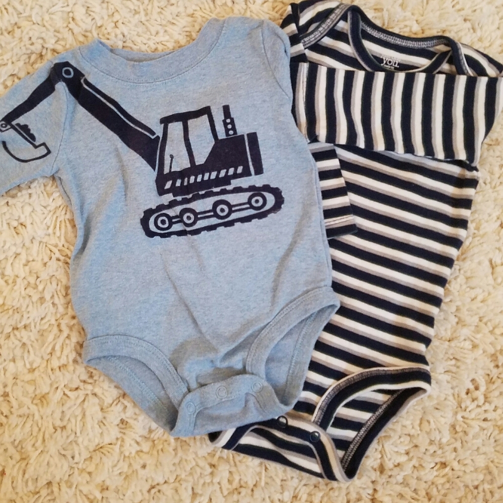 6 Month Boys Long Sleeve Shirt Onsie